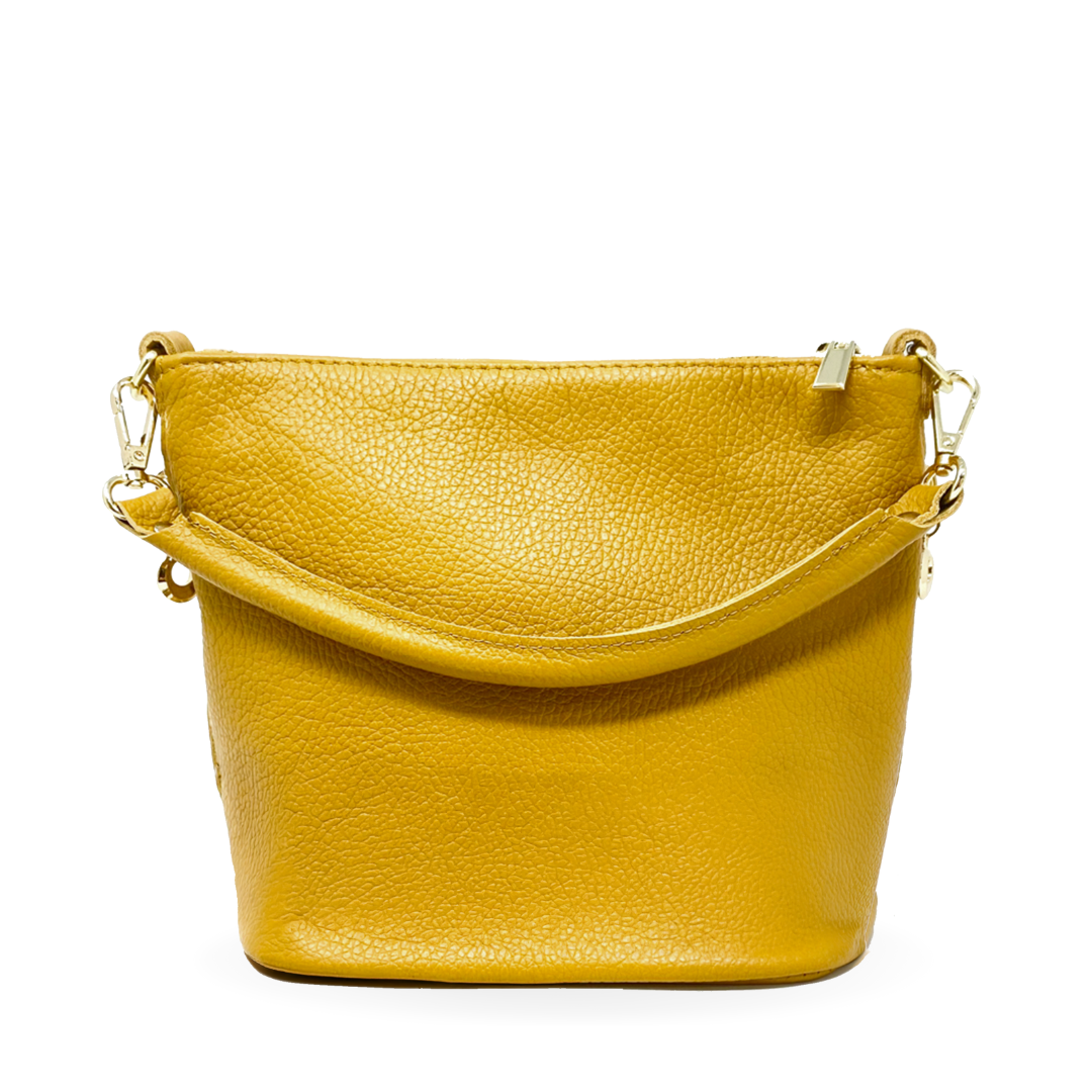 GF0798 GENUINE ITALIAN LEATHER ZIPPER MID BAG - German Fuentes Wholesale of Leather Handbags, Belts and Accessories - German Fuentes