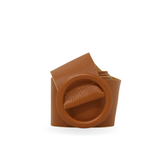 CINT-06 CIRCULAR BUCKLE LEATHER BELT - German Fuentes Wholesale of Leather Handbags, Belts and Accessories - German Fuentes