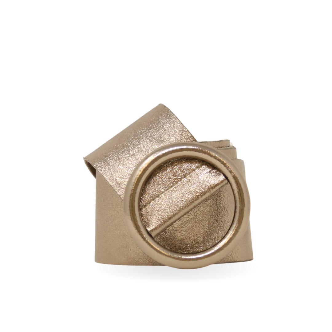 CINT-06 CIRCULAR BUCKLE LEATHER BELT - German Fuentes Wholesale of Leather Handbags, Belts and Accessories - German Fuentes