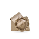 CINT-06 CIRCULAR BUCKLE LEATHER BELT - German Fuentes Wholesale of Leather Handbags, Belts and Accessories - German Fuentes