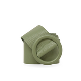 CINT-06 CIRCULAR BUCKLE LEATHER BELT - German Fuentes Wholesale of Leather Handbags, Belts and Accessories - German Fuentes