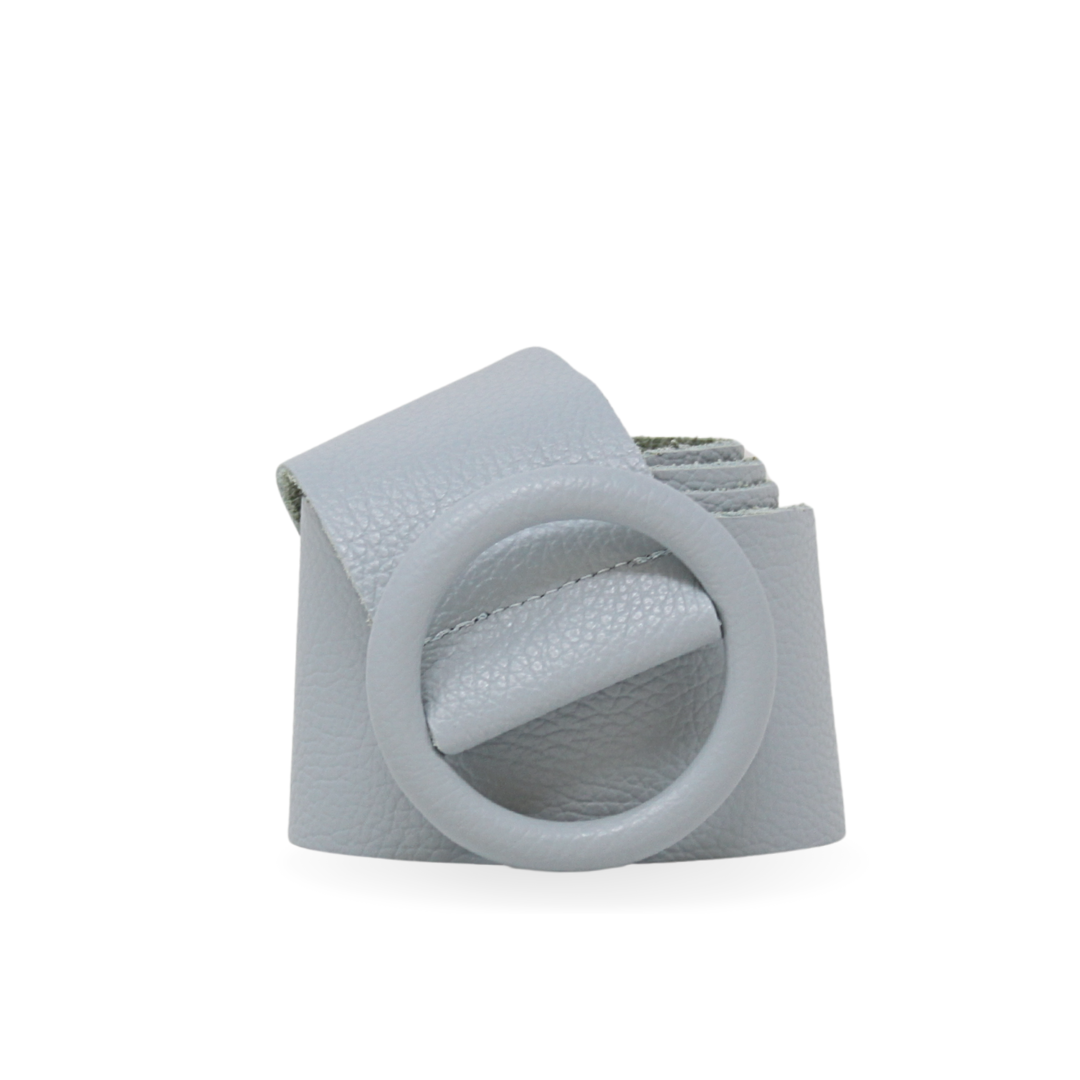CINT-06 CIRCULAR BUCKLE LEATHER BELT - German Fuentes Wholesale of Leather Handbags, Belts and Accessories - German Fuentes