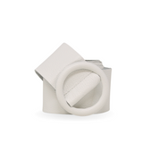 CINT-06 CIRCULAR BUCKLE LEATHER BELT - German Fuentes Wholesale of Leather Handbags, Belts and Accessories - German Fuentes