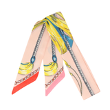 YF08-T22 HORSE TACK INSPIRED SKINNY SILK SCARF