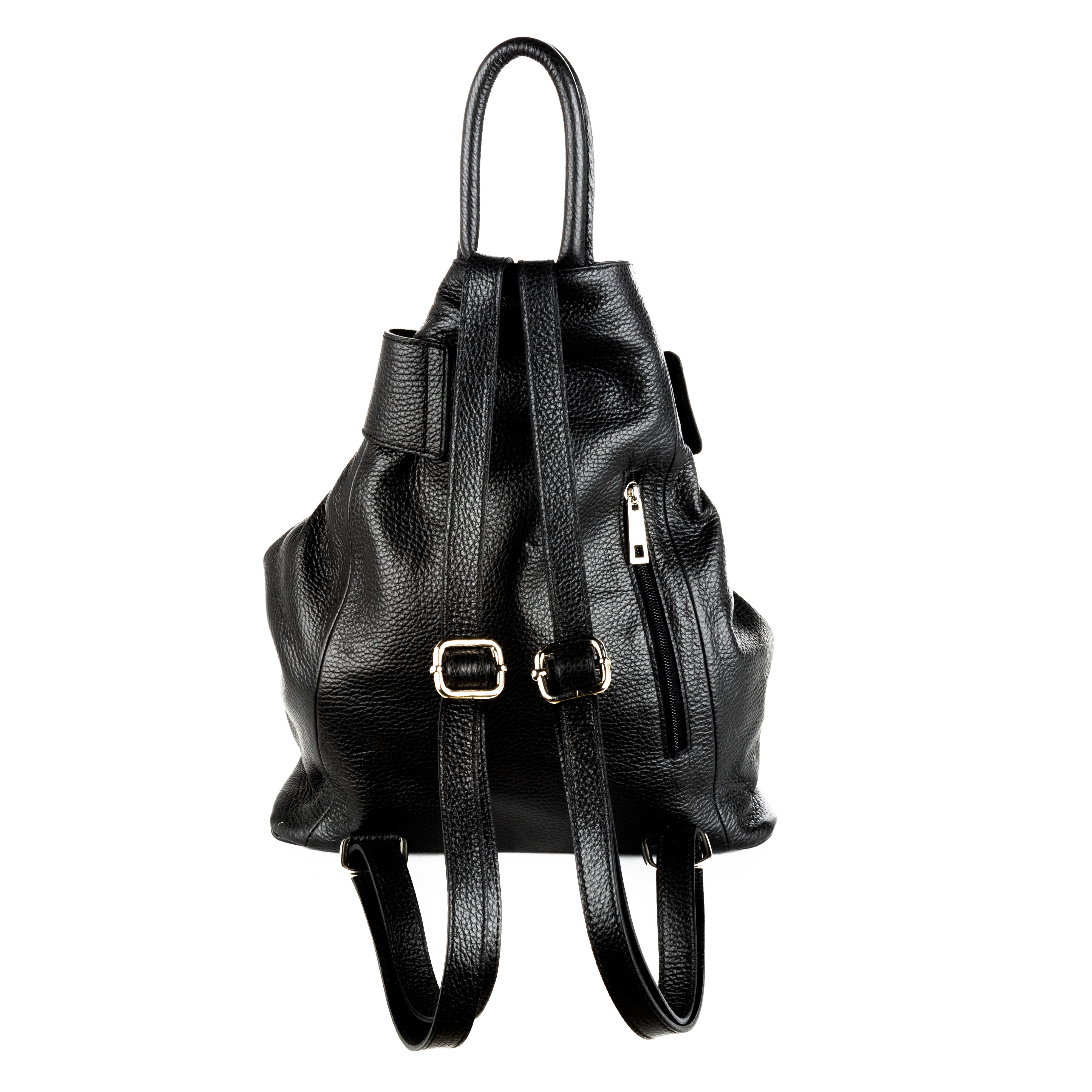 GF0241 GENUINE ITALIAN LEATHER FOLDABLE BACKPACK - German Fuentes Wholesale of Leather Handbags, Belts and Accessories - German Fuentes