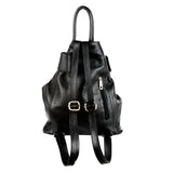 GF0241 GENUINE ITALIAN LEATHER FOLDABLE BACKPACK - German Fuentes Wholesale of Leather Handbags, Belts and Accessories - German Fuentes