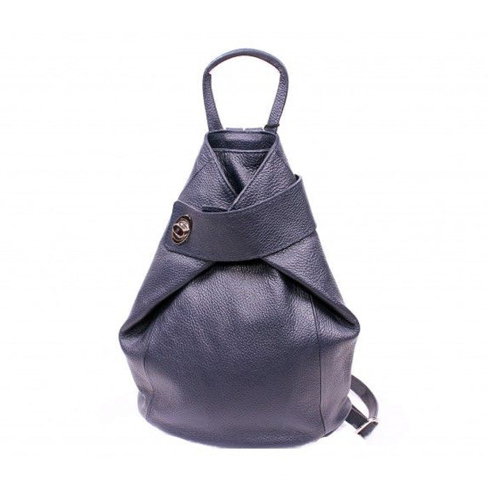GF0241 GENUINE ITALIAN LEATHER FOLDABLE BACKPACK - German Fuentes Wholesale of Leather Handbags, Belts and Accessories - German Fuentes
