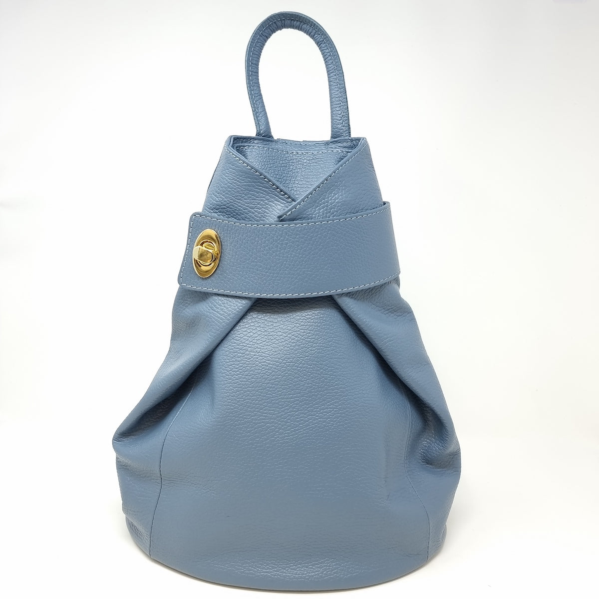 GF0241 GENUINE ITALIAN LEATHER FOLDABLE BACKPACK - German Fuentes Wholesale of Leather Handbags, Belts and Accessories - German Fuentes