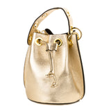 GF0441 GENUINE ITALIAN LEATHER BUCKET BAG