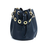 GF0441 GENUINE ITALIAN LEATHER BUCKET BAG