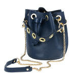 GF0441 GENUINE ITALIAN LEATHER BUCKET BAG