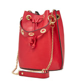 GF0441 GENUINE ITALIAN LEATHER BUCKET BAG