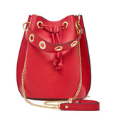 GF0441 GENUINE ITALIAN LEATHER BUCKET BAG