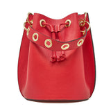 GF0441 GENUINE ITALIAN LEATHER BUCKET BAG