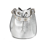 GF0441 GENUINE ITALIAN LEATHER BUCKET BAG