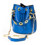 GF0441 GENUINE ITALIAN LEATHER BUCKET BAG