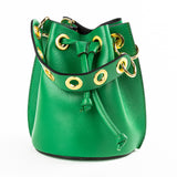 GF0441 GENUINE ITALIAN LEATHER BUCKET BAG