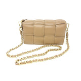 GF0695 GENUINE ITALIAN LEATHER QUILTED CROSSBODY BAG - German Fuentes Wholesale of Leather Handbags, Belts and Accessories - German Fuentes