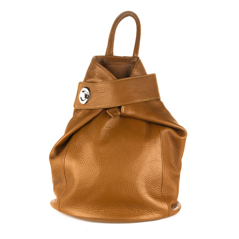 GF0241 GENUINE ITALIAN LEATHER FOLDABLE BACKPACK - German Fuentes Wholesale of Leather Handbags, Belts and Accessories - German Fuentes
