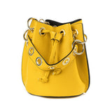 GF0441 GENUINE ITALIAN LEATHER BUCKET BAG