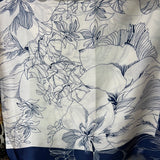 YF10-M6 ART FLORAL AND BOTANICAL PRINT MID SIZE SCARF - German Fuentes Wholesale of Leather Handbags, Belts and Accessories - German Fuentes