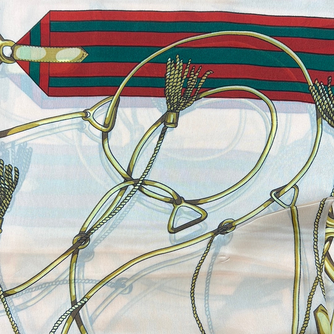 GF08-R13 GOLD CHAIN AND ROPE RECTANGULAR SCARVES - German Fuentes Wholesale of Leather Handbags, Belts and Accessories - German Fuentes