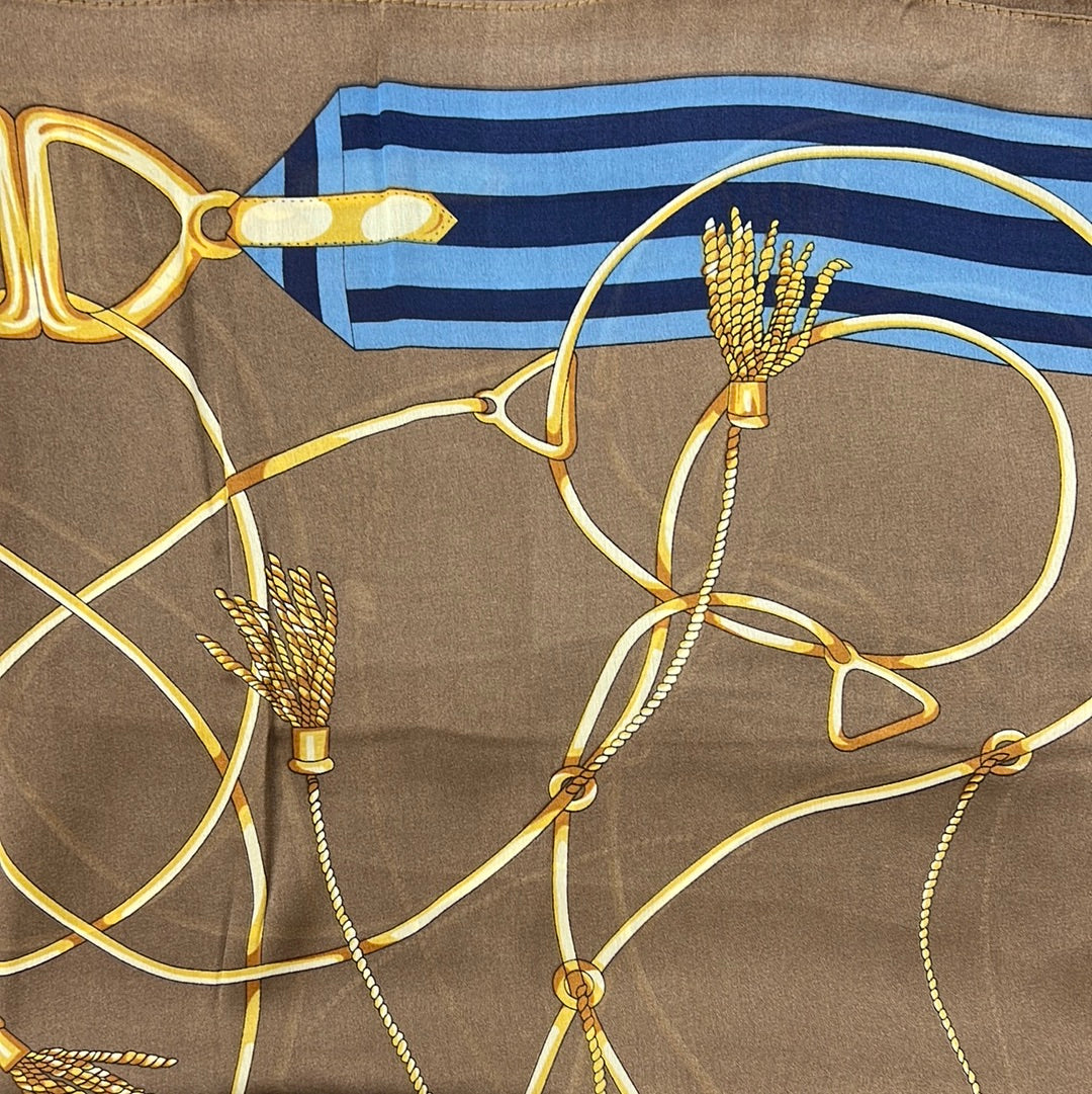 GF08-R13 GOLD CHAIN AND ROPE RECTANGULAR SCARVES - German Fuentes Wholesale of Leather Handbags, Belts and Accessories - German Fuentes