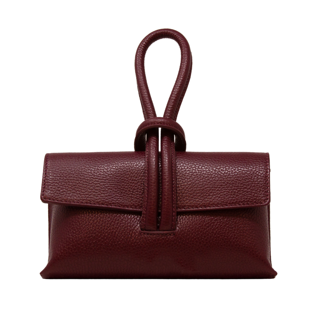 GF0467 GENUINE ITALIAN LEATHER  WRISTLET BAG