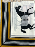 YF10-M1 HORSE PATTERN MID SIZE SCARF - German Fuentes Wholesale of Leather Handbags, Belts and Accessories - German Fuentes