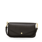 GF0912 GENUINE ITALIAN LEATHER HANDLE AND CROSSBODY BAG