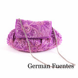 NF661  EVENING SHOULDER AND CLUTCH BAG - German Fuentes Wholesale of Leather Handbags, Belts and Accessories - German Fuentes