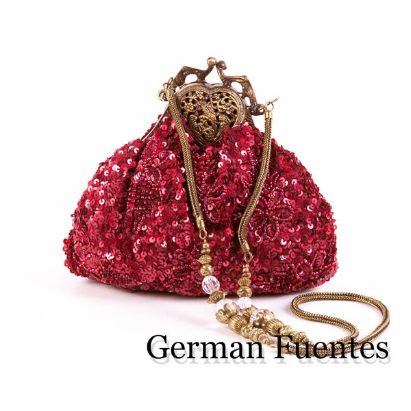 NF695 EVENING SHOULDER AND CLUTCH BAG - German Fuentes Wholesale of Leather Handbags, Belts and Accessories - German Fuentes