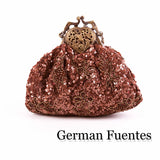 NF695 EVENING SHOULDER AND CLUTCH BAG - German Fuentes Wholesale of Leather Handbags, Belts and Accessories - German Fuentes