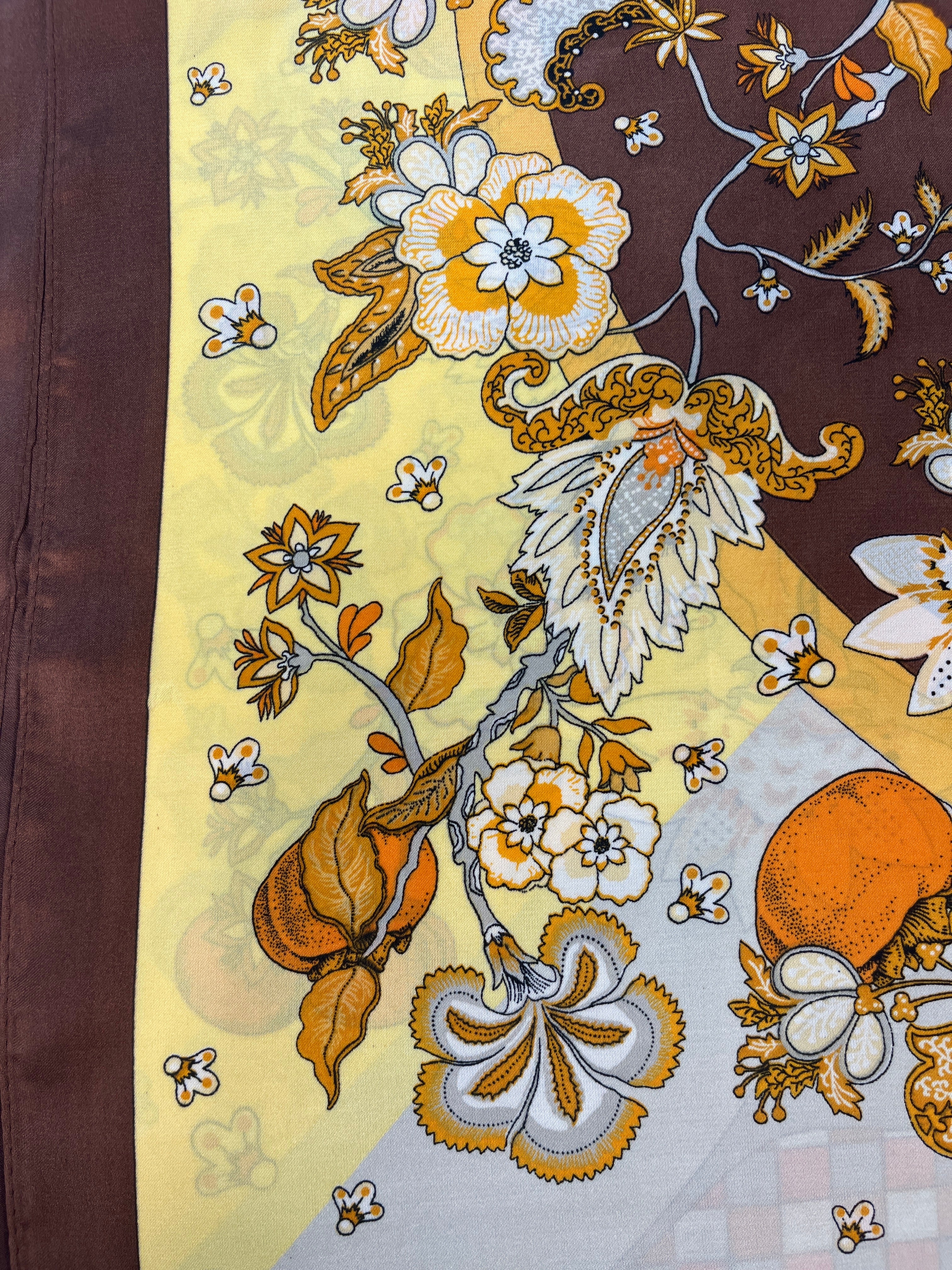 YF08-C91 AUTUMN FLORAL SCARF - German Fuentes Wholesale of Leather Handbags, Belts and Accessories - German Fuentes