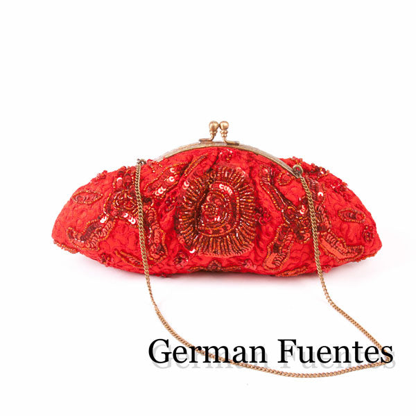 NF725 EVENING SHOULDER AND CLUTCH BAG - German Fuentes Wholesale of Leather Handbags, Belts and Accessories - German Fuentes