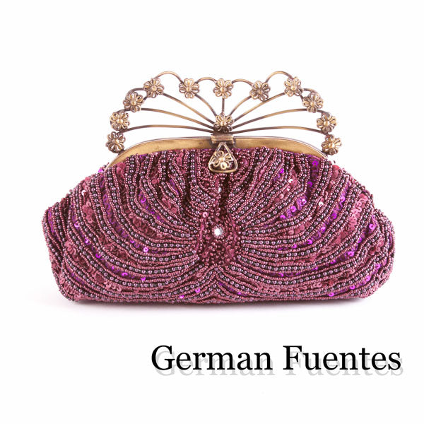 NF728  EVENING SHOULDER AND CLUTCH BAG - German Fuentes Wholesale of Leather Handbags, Belts and Accessories - German Fuentes
