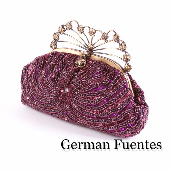 NF728  EVENING SHOULDER AND CLUTCH BAG - German Fuentes Wholesale of Leather Handbags, Belts and Accessories - German Fuentes