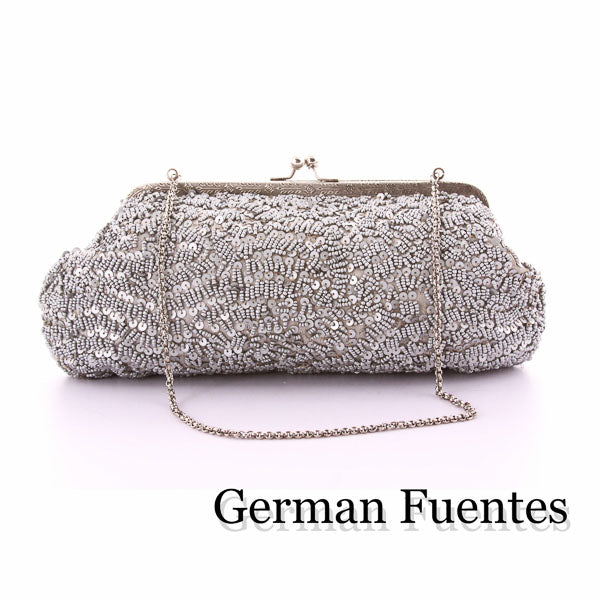 NF807 EVENING SHOULDER AND CLUTCH BAG - German Fuentes Wholesale of Leather Handbags, Belts and Accessories - German Fuentes