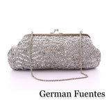 NF807 EVENING SHOULDER AND CLUTCH BAG - German Fuentes Wholesale of Leather Handbags, Belts and Accessories - German Fuentes