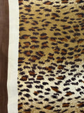 YF10-M29  LEOPARD PRINT MID SIZE SQUARE SCARF