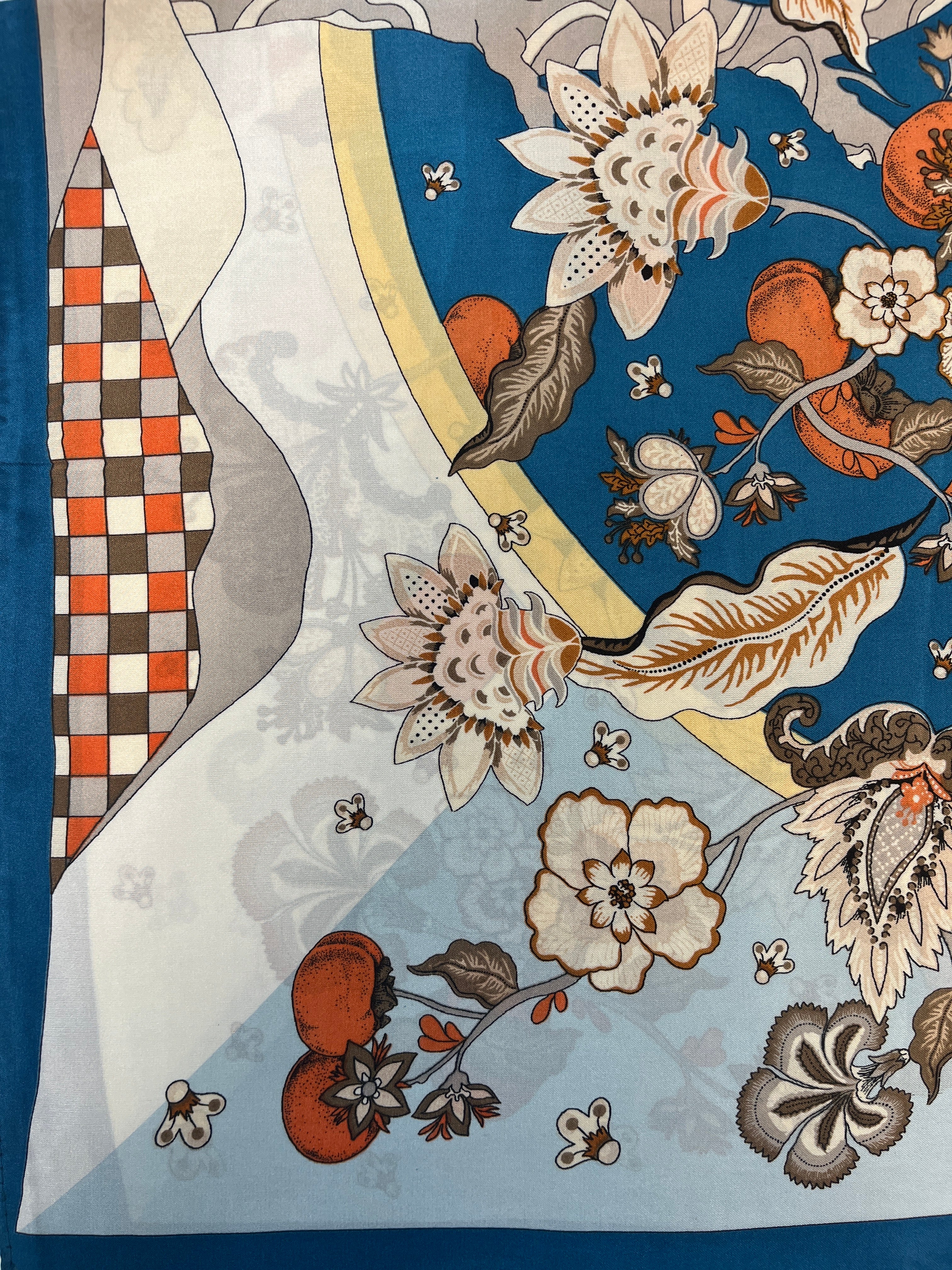 YF08-C91 AUTUMN FLORAL SCARF - German Fuentes Wholesale of Leather Handbags, Belts and Accessories - German Fuentes