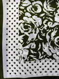 YF08-C116 FLOWER PRINTED SMALL SQUARE SCARF