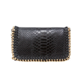 GF0389 GENUINE ITALIAN LEATHER WITH GOLD CHAIN CROSSBODY BAG