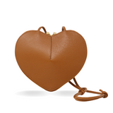 GF0990 GENUINE ITALIAN LEATHER CROSSBODY HEART BAG