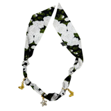 YF08-T00 SKINNY SILK SCARF + CHARM