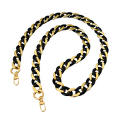 CBS-46 BLACK AND GOLD CHAIN FOR BAGS