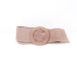 CINT-07 Circle Buckle Suede