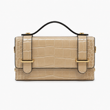 GF0658 - LEATHER HANDBAG WITH CROCCO