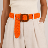 CINT-11 WOODEN BUCKLE STRETCH BELT