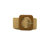 CINT-10.5 Straw belt with wood buckle